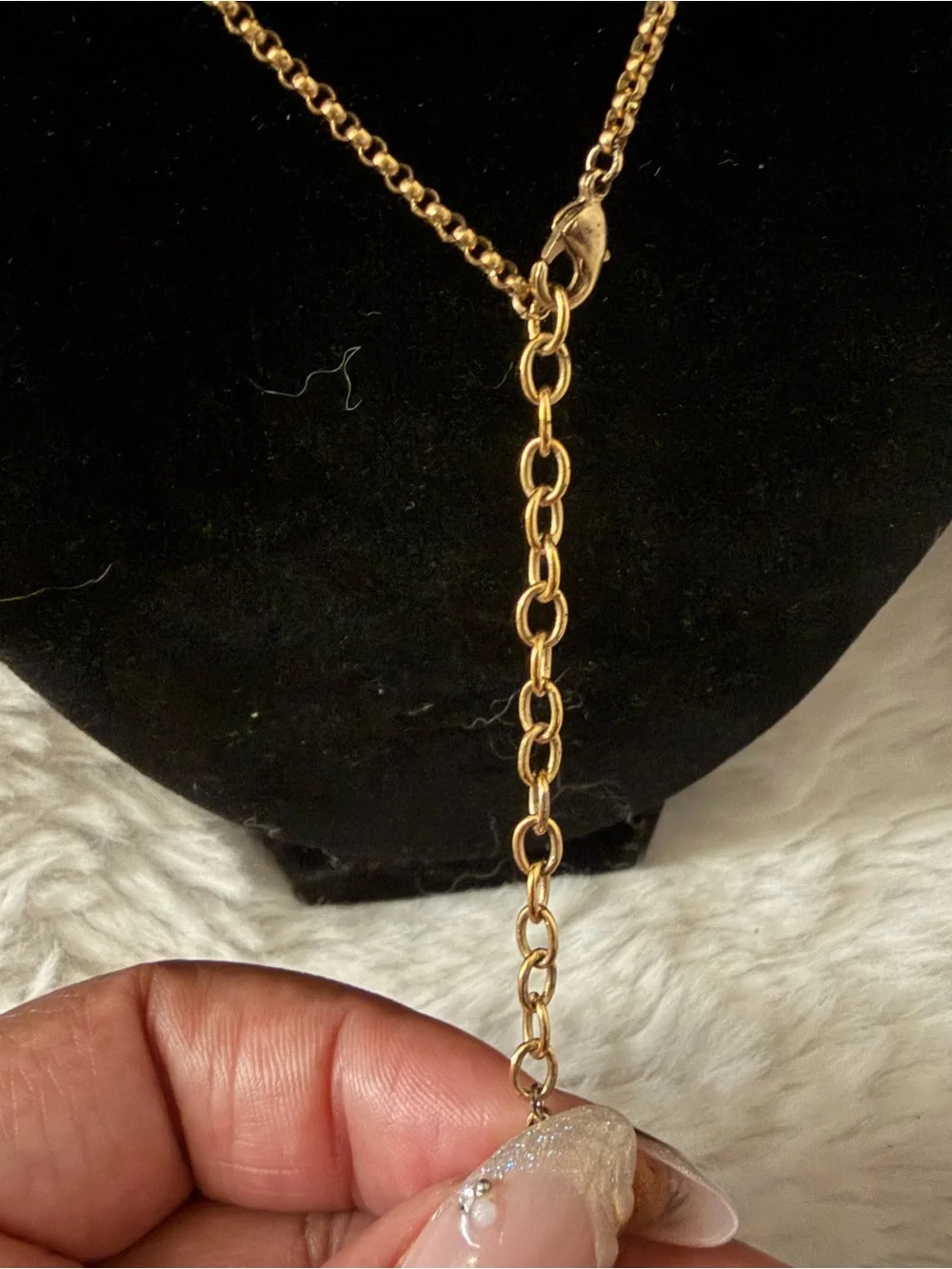 Louis Vuitton Gold Louise By Night Necklace